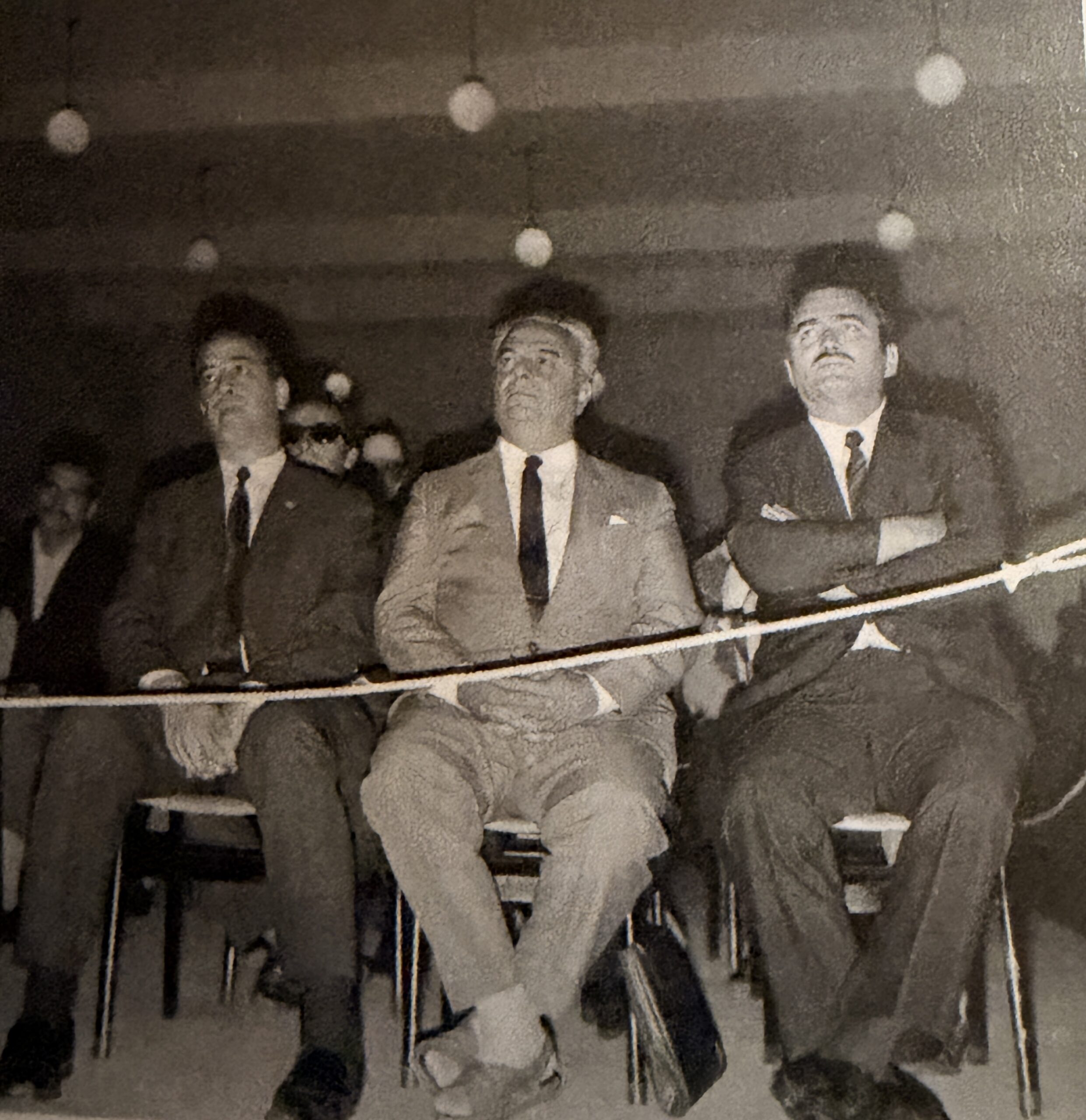 15-16 Haziran davalarında yargılanan sendikacılar; soldan sağa Cavit Şarman, Kemal Sülker, Kemal Türkler